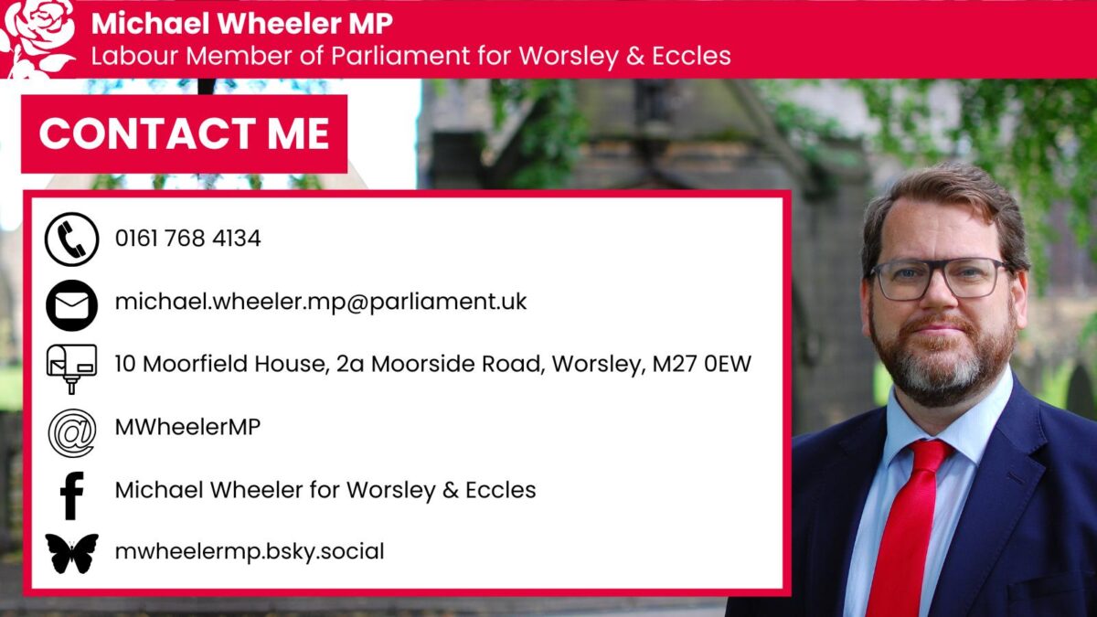 Michael Wheeler MP: Contact Me